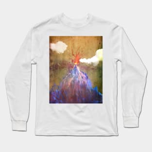 Abstract volcano eruption Long Sleeve T-Shirt